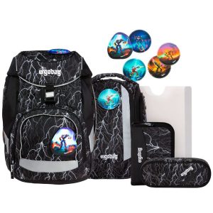 Ergobag Skoletaskesæt - Pack - Super ReflectBear Glow - OneSize - Ergobag Skoletaske