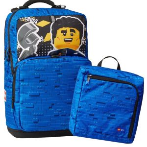 Lego Skoletaske m. Gymnastikpose - Police Adventure - Blå/Sort - OneSize - Lego Tasker Skoletaske