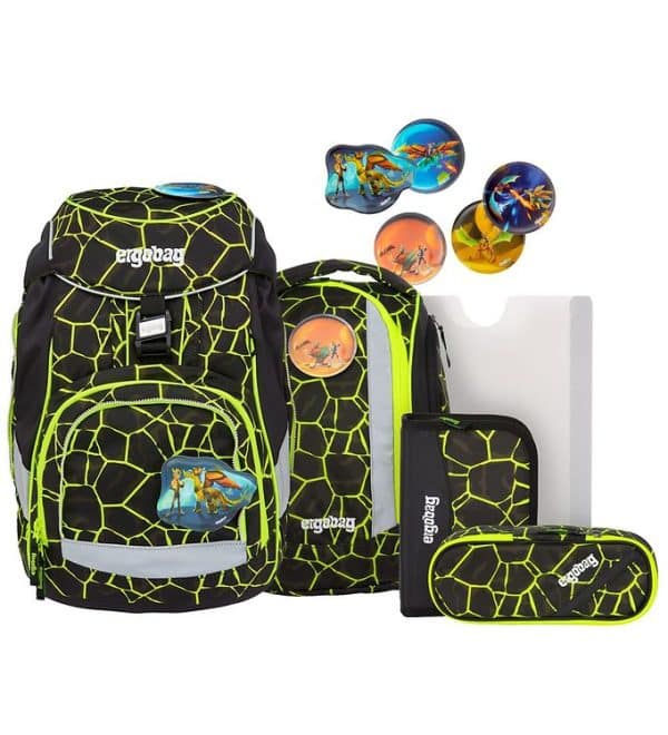 Ergobag Skoletaskesæt - Pack - Dragon RideBear - OneSize - Ergobag Skoletaske