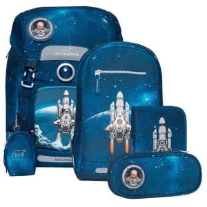 Beckmann Skoletaskesæt - Classic - Space Mission - OneSize - Beckmann Skoletaske