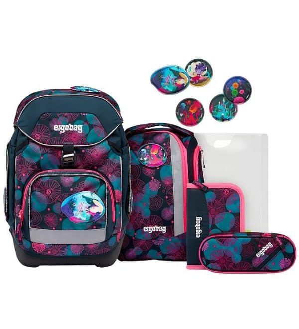 Ergobag Skoletaskesæt - Pack - CoralBear - OneSize - Ergobag Skoletaske