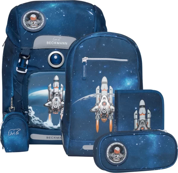 Skoletaske sæt Beckmann classic space mission 22 liter