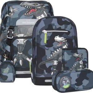 Beckmann Classic Taskesæt 22L, Camo Rex, Skoletaske