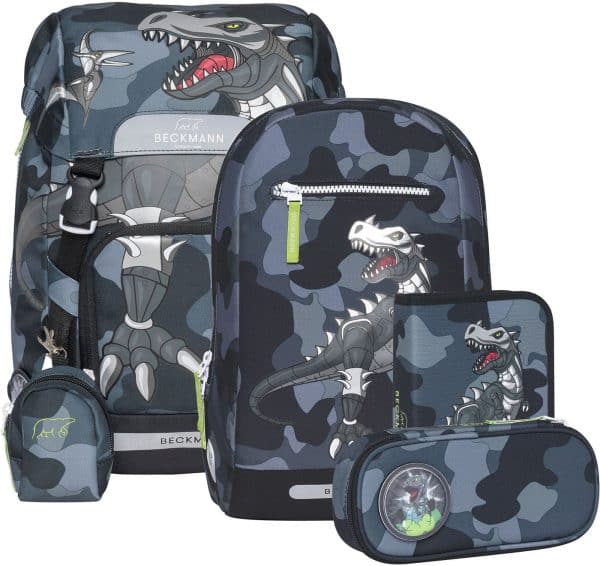 Beckmann Classic Taskesæt 22L, Camo Rex, Skoletaske