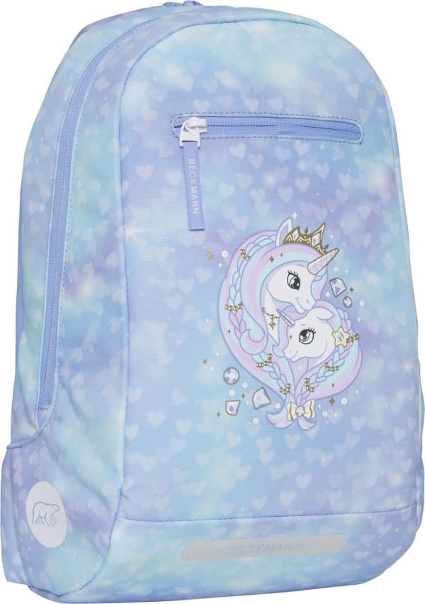 Beckmann Rygsæk 12L, Unicorn Princess Ice Blue, Skoletaske