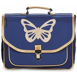 Skoletaske CARAMEL & CIE CARTABLE 38 CM PAPILLON BLEU