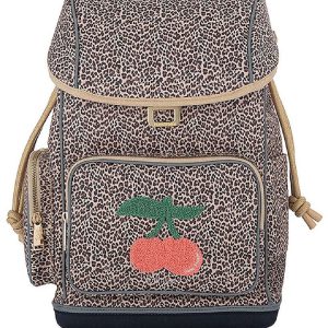 Jeune Premier Skoletaske - Leopard Cherry